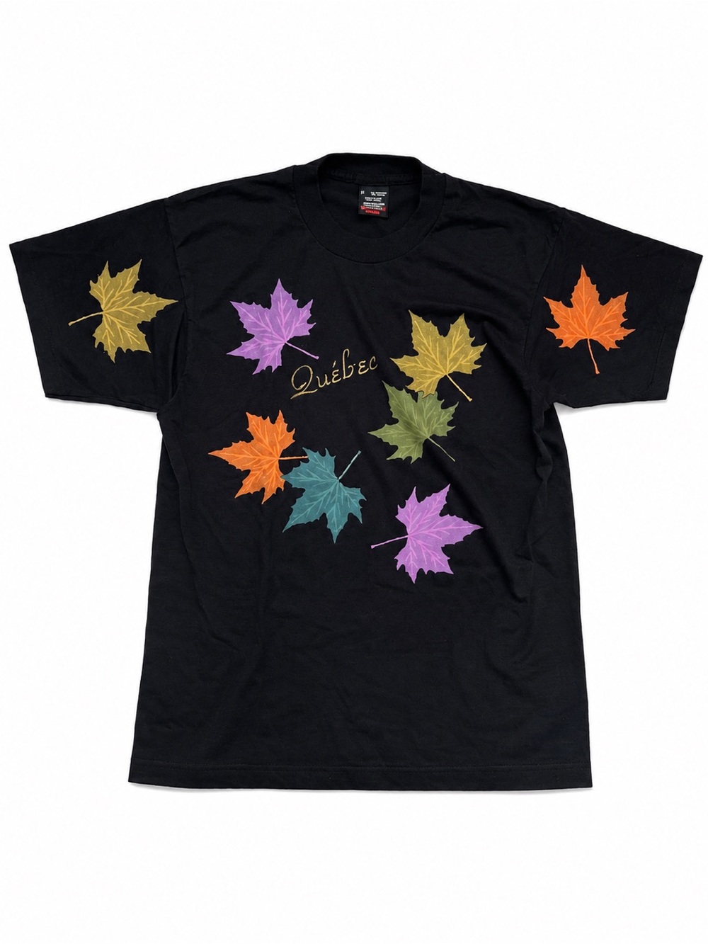 Vintage Quebec Canada Maple Leaf T Shirt Screen Stars Best single stitch